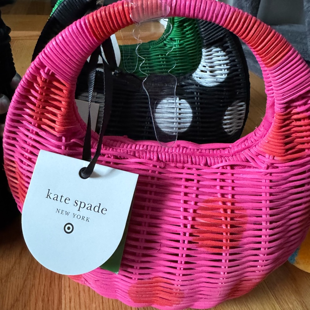 Kate Spade X Target  Pink Wicker Handbag ❤️ NWT